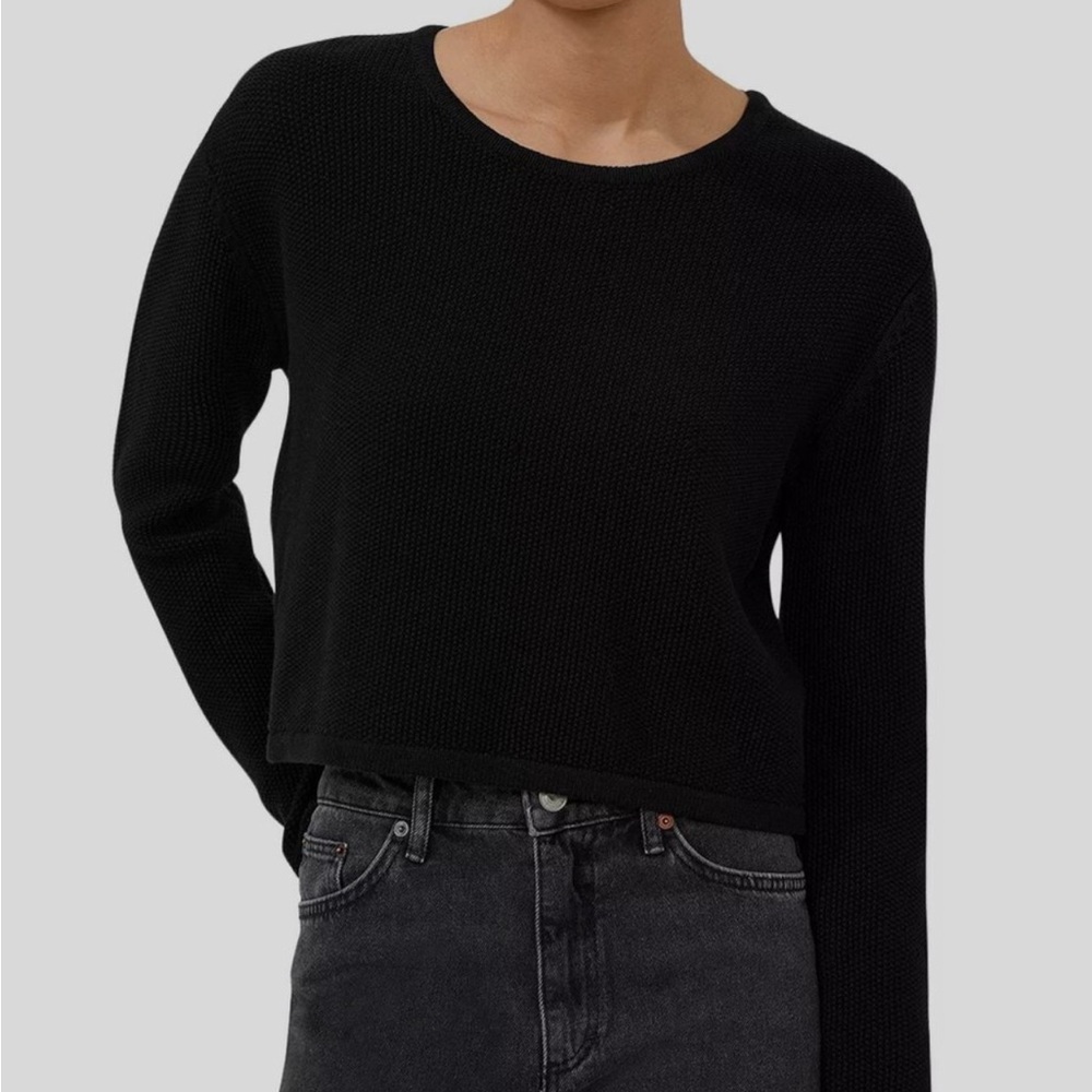 French Connection Black Knit Top